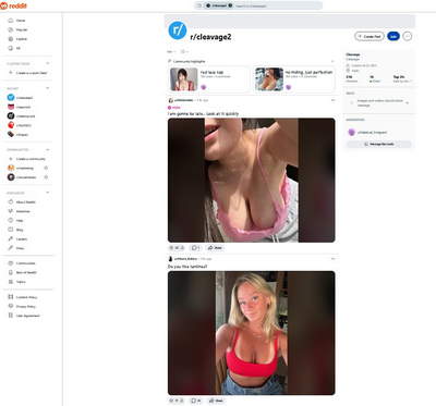 Reddit Rate MY Cleavage